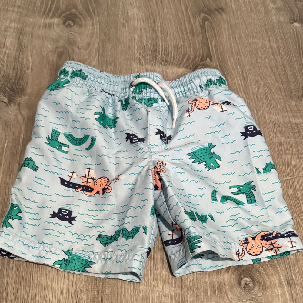Carter's Light Blue Dinosaur Print Shorts
